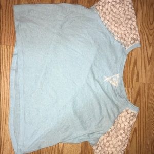 Delia’s Light Blue Flower T-Shirt